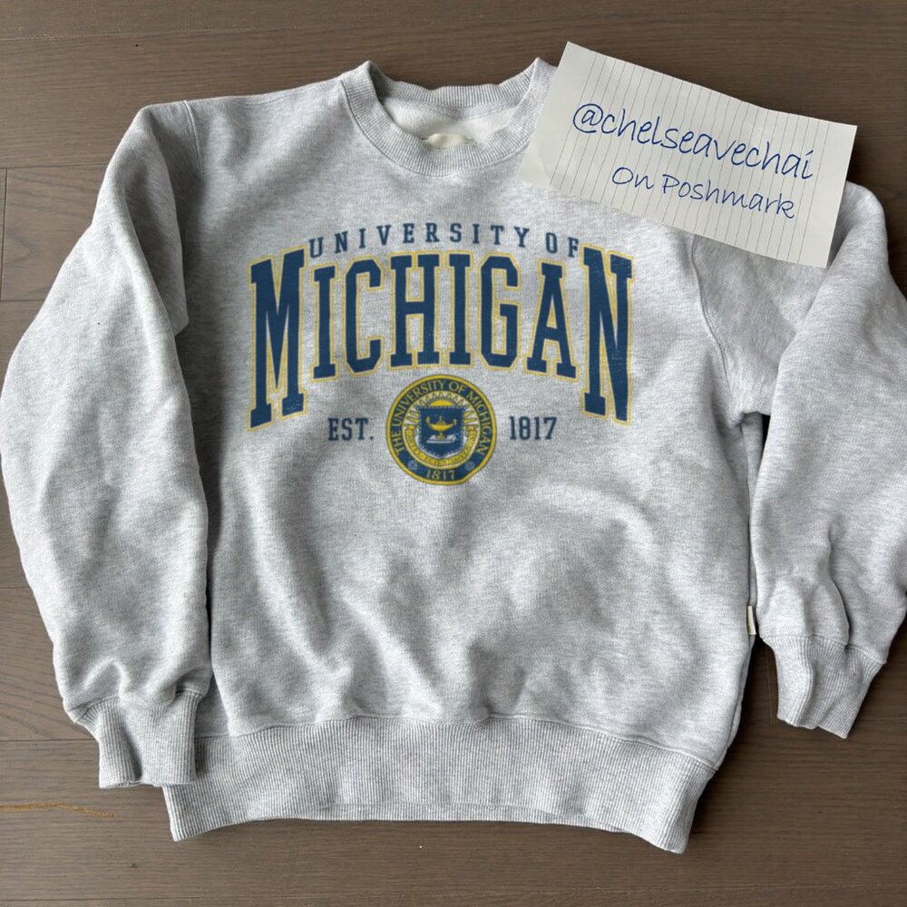 Vintage University Of Michigan Sweatshirts, Michigan University Men Women Shirt